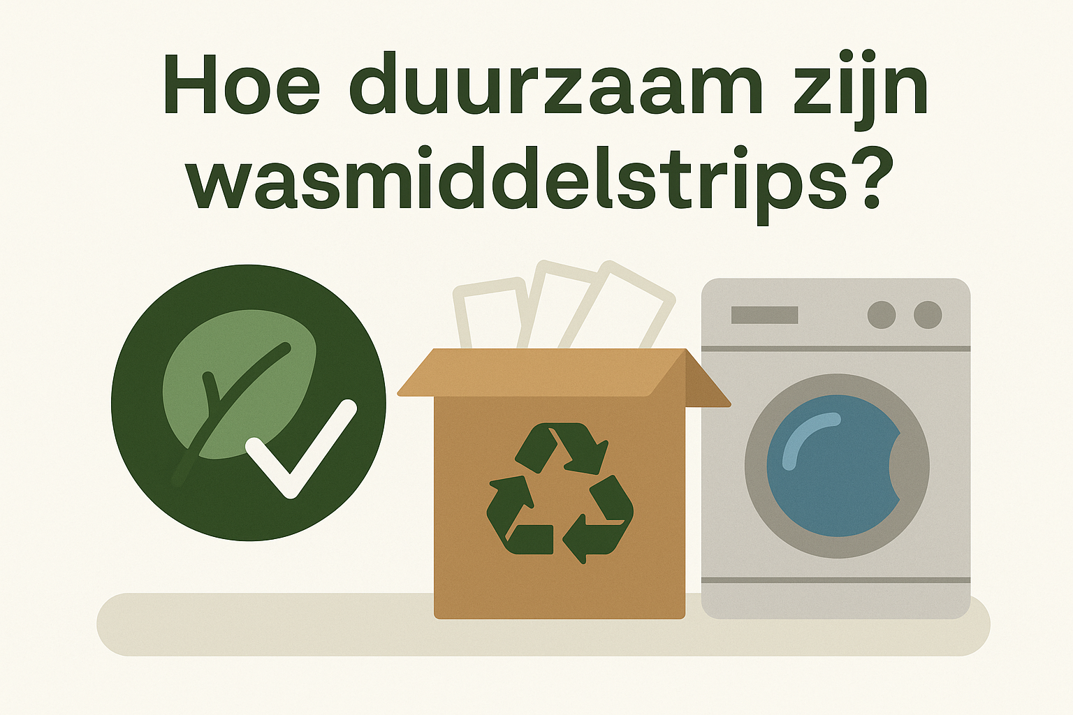Hoe duurzaam zijn wasmiddelstrips?