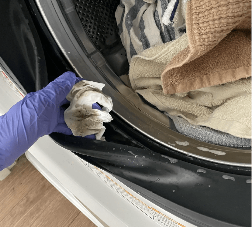 Vetluis verwijderen uit handdoeken - Simplewas