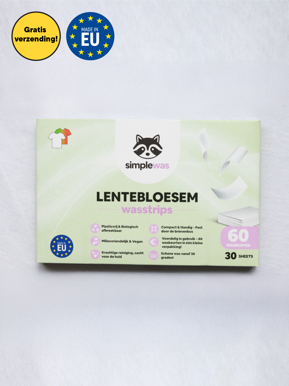 Lentebloesem wasstrips - 60 wasbeurten
